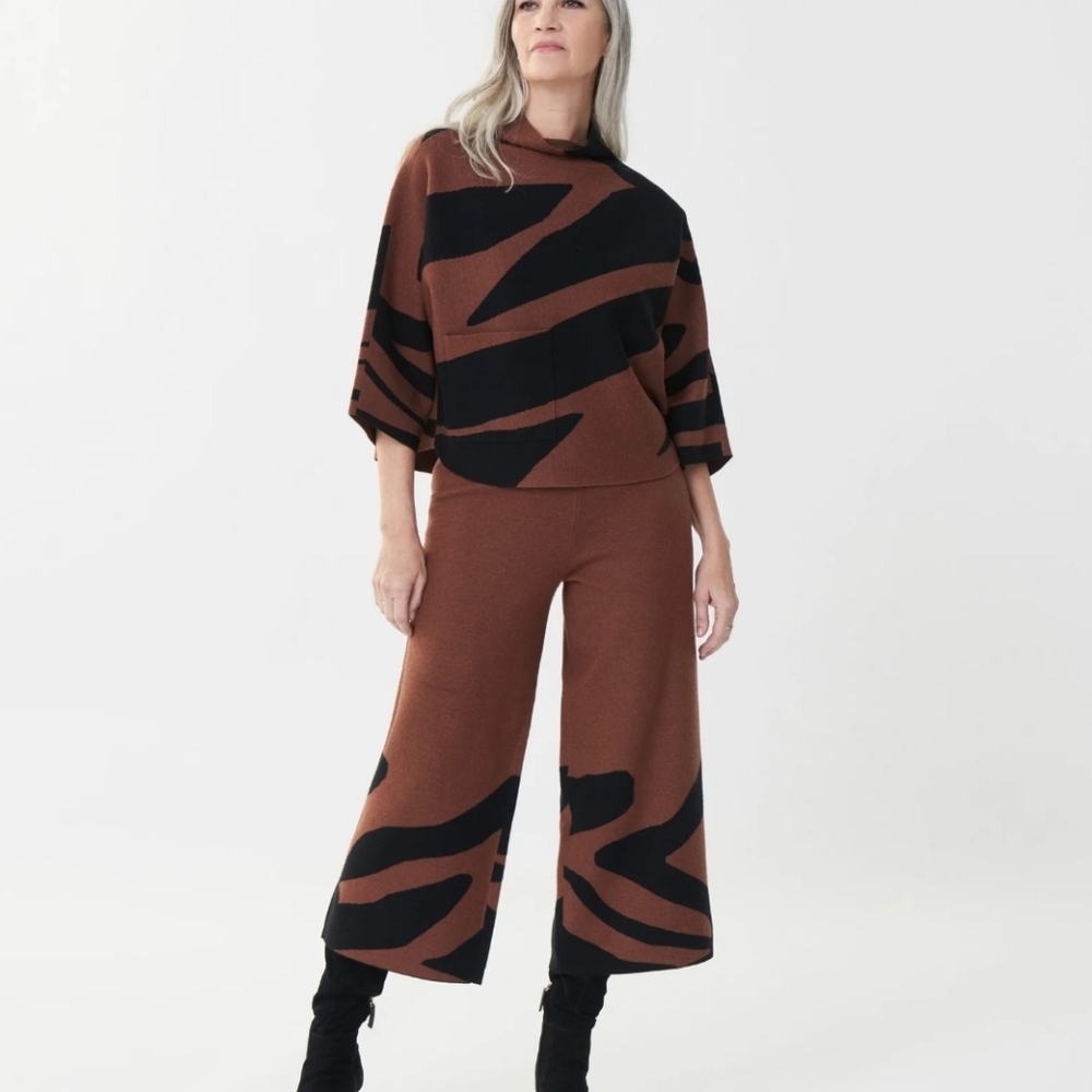 Joseph Ribcoff Animal Jacquard Pant Only XS